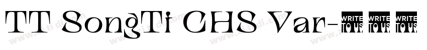 TT SongTi CHS Var字体转换